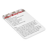 "Cookies Mariages mexicains" Recette Magnet Fridge (Côté Droit)