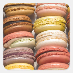 Cookies met Crème-vulling Vierkante Sticker