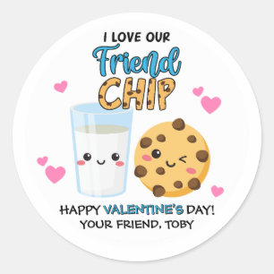 Cookies & Milk Vriendchip Valentijnsdag Stickers