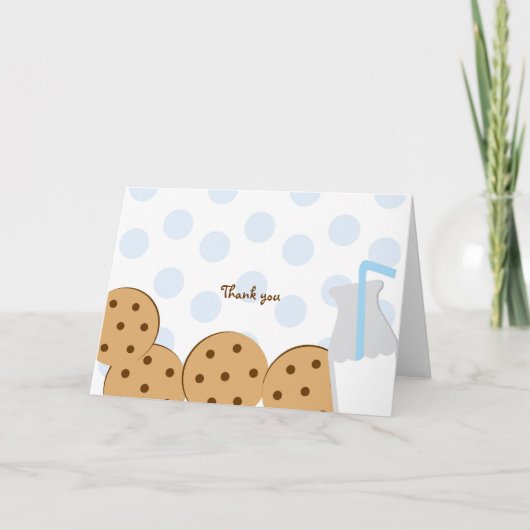 Cookies modernes et Lait Merci Cartes de notes (Devant)