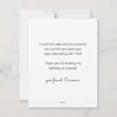 Cookies Monster Anniversaire Chalkboard Merci (Dos)