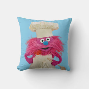Cookie's Monster Food Truck Gonger Poseert Kussen