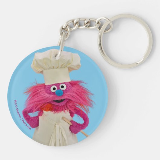 Cookie's Monster Food Truck | Gonger Posing Sleutelhanger (Achterkant)