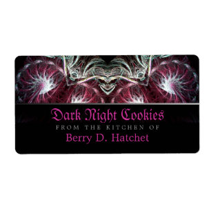Cookies nocturnes Halloween Sticker Étiquette
