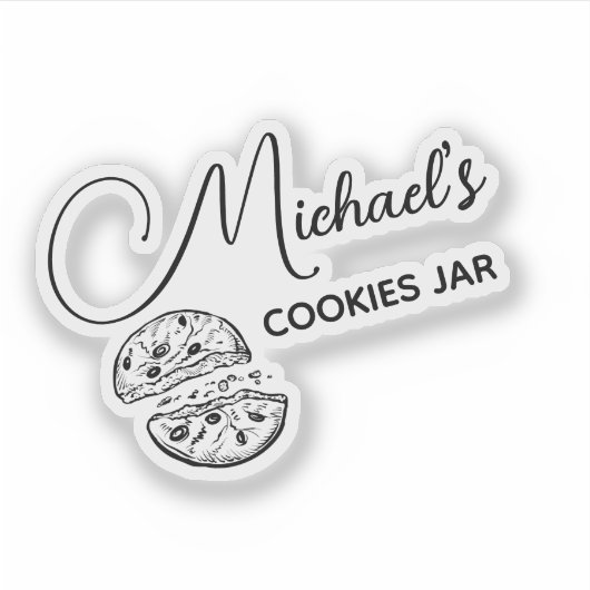 Cookies personnalisés Étiquette Jar (Devant)