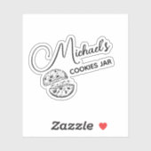 Cookies personnalisés Étiquette Jar (Feuille)