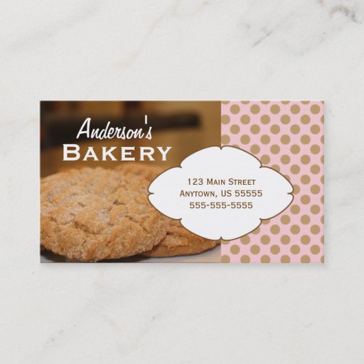 Cookies Photo Bakery Carte de visite (Devant)