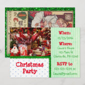 Cookies rouges et verts Invitation à la fête de No (Devant / Derrière)