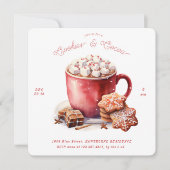 Cookies rustiques et cacao Fête Invitation (Devant)
