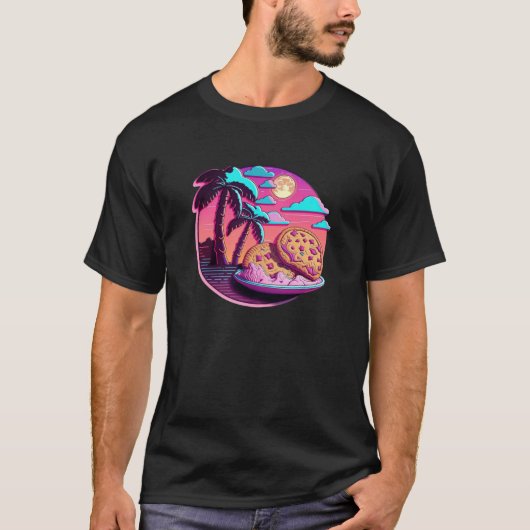 Cookies Synthwave 80s Retrowave Aesthetic T-shirt (Voorkant)