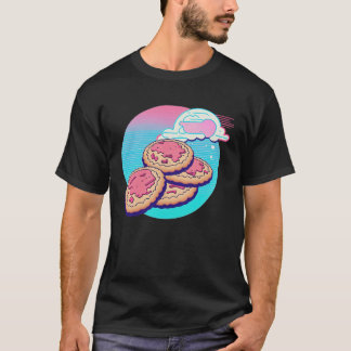 Cookies Synthwave 80s Retrowave Aesthetic T-shirt