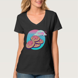 Cookies Synthwave 80s Retrowave Aesthetic T-shirt
