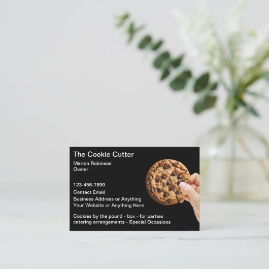 Cookies Thème Carte de visite (Debout devant)