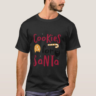 Cookies voor Santa Funny Christmas T Shirt