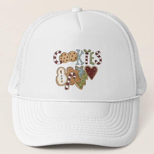 Cookies voor Santa Tshirts en geschenken Trucker Pet (Voorkant)