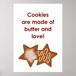 COOKIES WORDEN GEMAAKT MET.. POSTER