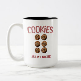 Cookies zijn mijn niche tweekleurige koffiemok