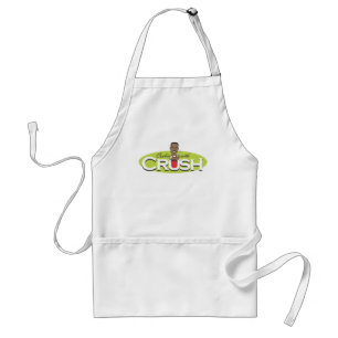 Cookin avec le tablier d'écrasement