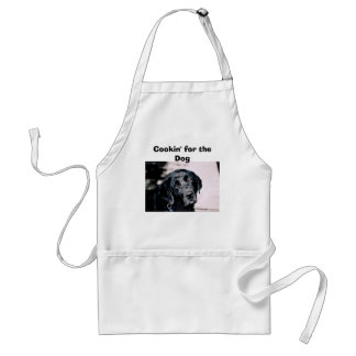 Cookin' voor de Dog Apron Standaard Schort