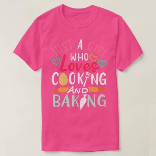 Cooking Baking Baker T-shirt (Design voorkant)
