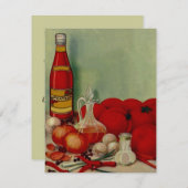 COOKING CHEF KITCHEN PARTY INVITE THUIS CANNING KAART (Voorkant / Achterkant)