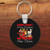 Cooking Cook Kitchen Chef Chefs Don't Make Mistake Sleutelhanger (Voorkant)