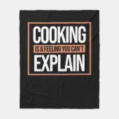 Cooking Is A Feeling Cook Chef Kitchen Food Maker Fleece Deken (Voorkant)