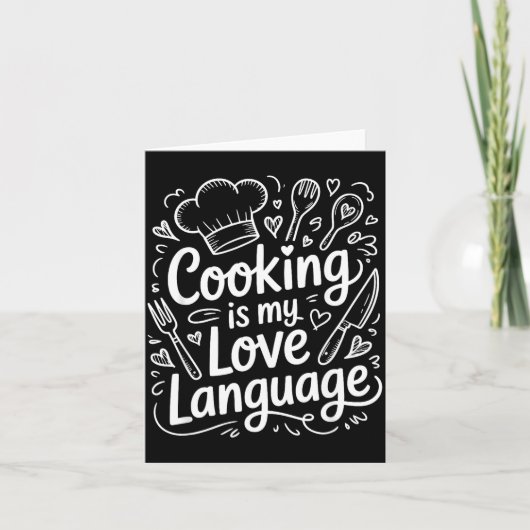 Cooking Is My Love Language, Culinary Chef And Kit Kaart (Voorkant)