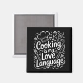 Cooking Is My Love Language, Culinary Chef And Kit Magneet (Voorkant / Achterkant)