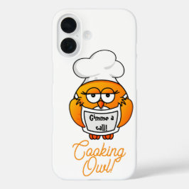 Cooking Owl - Gimme a call iPhone 16 Hoesje