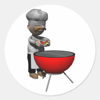 Cookout-Afbeelding Ronde Sticker