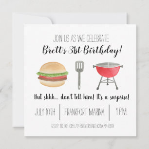 Cookout Birthday Invitation Kaart