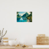 Cook's Bay, Moorea, Frans-Polynesië Waterverf Poster (Keuken)