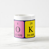 Cooky périodique nom de la table mug (Centre)