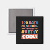 Cool 100 dagen van school 100th dag studenten jong magneet (Voorkant / Achterkant)