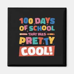 Cool 100 dagen van school 100th dag studenten jong magneet