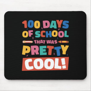 Cool 100 dagen van school 100th dag studenten jong muismat