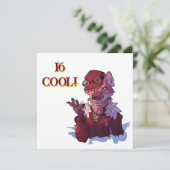 Cool 16, wolf kaart (Staand voorkant)