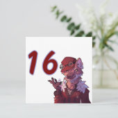 Cool 16, wolf kaart (Staand voorkant)