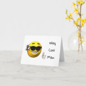 COOL **18e ANNIVERSAIRE** CARTE DE HUMOUR (Fleur jaune)