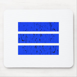 Cool 3-lijnsymbool Uniformiteit en harmonie kleu Muismat