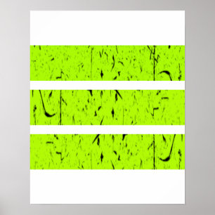 Cool 3-lijnsymbool Uniformiteit en harmonie kleu Poster