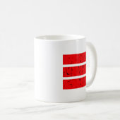 Cool 3 Lijnsymbool | Uniformiteit & Harmonie Kleur Koffiemok (Voorkant rechts)