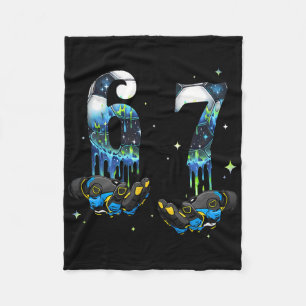 Cool 67 Six Seven Meme Voetbal Footbyll Drip Boys  Fleece Deken