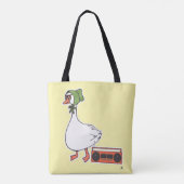 Cool 80s Bonnet Funny Kitchen Goose Cartoon Draagtas (Achterkant)