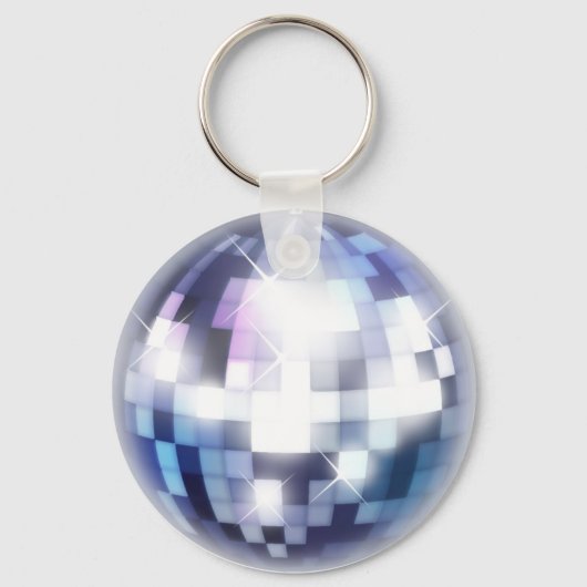 Cool 80s Disco Ball Sleutelhanger (Voorkant)