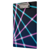 Cool 80s Laser Light Show Background Retro Neon Klembord (Links)