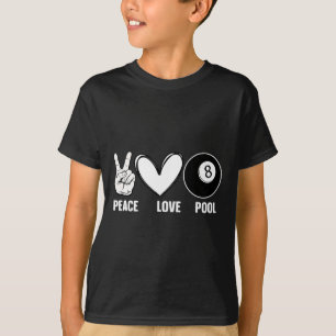 Cool 8 Ball Pool Lover Design voor Mannen Vrouwen T-shirt