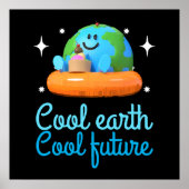 Cool aarde, Cool toekomst - Aarde Poster (Voorkant)