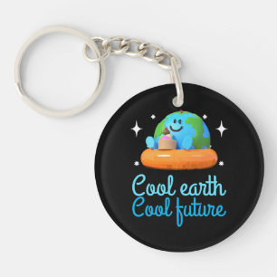 Cool aarde, Cool toekomst - Aarde Sleutelhanger